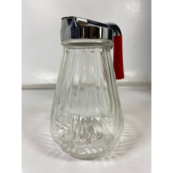 Vintage Glass Syrup Dispenser - Picture 1 of 7